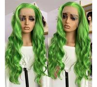 Parrucche sintetiche da donna ondulate con pizzo frontale, resistenti al calore, attaccatura dei capelli naturale, da indossare tutti i giorni, parrucca per cosplay GN8 61 cm, pizzo frontale