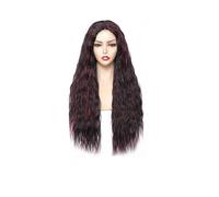 Parrucche sintetiche del merletto Ombre Lunga Onda Naturale Parte Centrale Parrucca Dei Capelli Per Le Donne Bianche