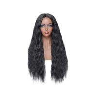 Parrucche sintetiche del merletto Ombre Lunga Onda Naturale Parte Centrale Parrucca Dei Capelli Per Le Donne Bianche