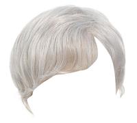 Parrucche Sintetiche Grigio Argento Da Uomo Parrucchino In Fibra Temperatura Per Eventi Aziendali E Abbigliamento Casual Parrucche Da Uomo Con Acconciatura Rapida Per L'uso Quotidiano