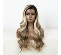 Parrucche Sintetiche In Pizzo Frontale Per Donne Ombre Brown Parrucca Cosplay Rosa Rossa