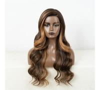 Parrucche Sintetiche In Pizzo Frontale Per Donne Ombre Brown Parrucca Cosplay Rosa Rossa