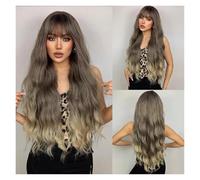 Parrucche Sintetiche Lunghe E Ricce, For Capelli Naturali Ondulate For Donne, For Cosplay Giornaliere Con Frangia, Fibra Resistente Al Calore Facile Da Indossare(LC5108-1)