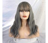 Parrucche sintetiche lunghe GHK con frangia Parrucche miste bionde marrone onda naturale per donne bianche Parrucche Cosplay Parrucche resistenti al calore lc216