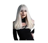 Parrucche sintetiche ondulate da 45 cm con frangia da donna, ideali per cosplay quotidiano o per una serata fuori. Uso quotidiano (Platinum Blonde)