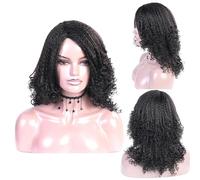 Parrucche Sintetiche Parrucca Per Capelli Ricci Afro Per Le Donne Parrucche Treccia 12 '' Yaki Dritto Fibra Resistente Al Calore Parrucca Africana Partito Quotidiano