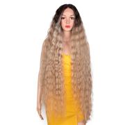 Parrucche Sintetiche Per Capelli Naturali A Onda Lunga Riccia Parrucche Bionde Ombre Per Parrucche Cosplay Da Donna TTHL6-23B-613F 150%42inch