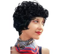 Parrucche sintetiche per capelli ricci Bob per donne nere onda corta parrucca capelli soffici acconciature corte per uso quotidiano