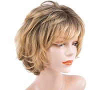 Parrucche sintetiche per le donne capelli corti oro capelli resistenti al calore parrucca di ricambio resistente al calore parrucca costume cosplay partito parrucche