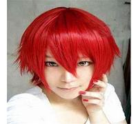 Parrucche sintetiche per uomo RTGFS Capelli sintetici Heiwajima Shizuo Halloween Costume Party Rosso Nero Verde Rosa Viola Giallo Bianco Parrucca Cosplay rossa