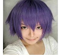 Parrucche sintetiche per uomo RTGFS Capelli sintetici Heiwajima Shizuo Halloween Costume Party Rosso Nero Verde Rosa Viola Giallo Bianco Parrucca Cosplay viola