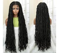 Parrucche Sintetiche Piene Di Dreadlock Del Merletto Lungo 36 Pollici Per Le Parrucche Intrecciate Senza Nodi Nere Delle Donne Afro Nere