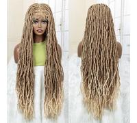 Parrucche Sintetiche Piene Di Dreadlock Del Merletto Lungo 36 Pollici Per Le Parrucche Intrecciate Senza Nodi Nere Delle Donne Afro Nere