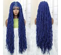 Parrucche Sintetiche Piene Di Dreadlock Del Merletto Lungo 36 Pollici Per Le Parrucche Intrecciate Senza Nodi Nere Delle Donne Afro Nere