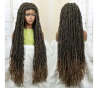 Parrucche Sintetiche Piene Di Dreadlock Del Merletto Lungo 36 Pollici Per Le Parrucche Intrecciate Senza Nodi Nere Delle Donne Afro Nere
