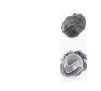 Parrucche Sistema di sostituzione dei capelli umani for uomo, base mono con pizzo frontale in PU, protesi capillare maschile Quotidiana(1B50#)