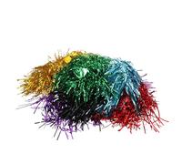 Parrucche Tinsel Party Colorate 10 Pezzi in Pet per Donna