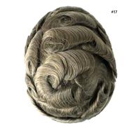 Parrucche vere da uomo Toupee sistema di sostituzione dei capelli umani Poly ...