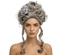 Parrucche Vittoriane da Donna Costume Floreale Vintage Halloween del | Accessori per Capelli Cosplay Parrucca Barocca a per di Ruolo Mascherata Carnevale Palco Foto Prop