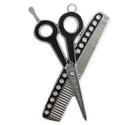 Parrucchiera Vacanza Ornamento Harvey Lewis Cristalli Swarovski Forbici/Pettine