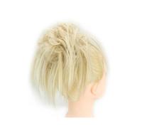 Parrucchiere 2 pezzi di chignon disordinato pezzo Updo nastri finti estensione ricci ondulati posticci coda di cavallo fascia chignon for le donne Uso quotidiano(Dirty Blonde)