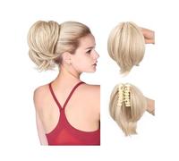 Parrucchiere Chignon con fermaglio a forma di artiglio disordinato for donna, coda di cavallo alta, corta e liscia, acconciatura spettinata Uso quotidiano(#35)