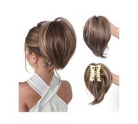 Parrucchiere Chignon con fermaglio a forma di artiglio disordinato for donna, coda di cavallo alta, corta e liscia, acconciatura spettinata Uso quotidiano(NC/4HL)