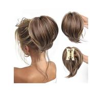 Parrucchiere Chignon con fermaglio a forma di artiglio disordinato for donna, coda di cavallo alta, corta e liscia, acconciatura spettinata Uso quotidiano(#144)