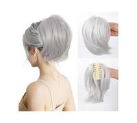 Parrucchiere Chignon con fermaglio a forma di artiglio disordinato for donna, coda di cavallo alta, corta e liscia, acconciatura spettinata Uso quotidiano(P4/24)