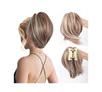 Parrucchiere Chignon con fermaglio a forma di artiglio disordinato for donna, coda di cavallo alta, corta e liscia, acconciatura spettinata Uso quotidiano(T4/27/30)