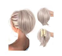 Parrucchiere Chignon con fermaglio a forma di artiglio disordinato for donna, coda di cavallo alta, corta e liscia, acconciatura spettinata Uso quotidiano(P1B/613)