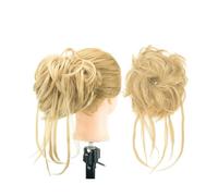 Parrucchiere Chignon for capelli disordinati Updo Scrunchies lunghi Avvolgi l'estensione della coda di cavallo Posticci ondulati Fascia for chignon Uso quotidiano(Light Blonde)