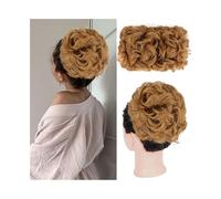 Parrucchiere Chignon ondulato disordinato, accessorio for capelli con coulisse elastica sintetica e clip for donne nere Uso quotidiano(16#)