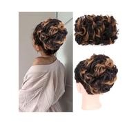 Parrucchiere Chignon ondulato disordinato, accessorio for capelli con coulisse elastica sintetica e clip for donne nere Uso quotidiano(4H27#)