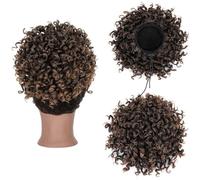 Parrucchiere Chignon riccio e soffice, spettinato, spettinato, elastico, coulisse, coda di cavallo, scrunchies for capelli sintetici Uso quotidiano(1BT30)