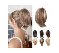 Parrucchiere Chignon sintetico con fermaglio for capelli, chignon dritto, clip in extension for coda di cavallo Uso quotidiano(2/30)