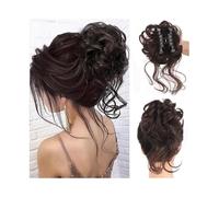 Parrucchiere Chignon sintetico riccio e ondulato, chignon riccio spettinato, clip in coda di cavallo, extension for capelli Uso quotidiano(4/27HL)