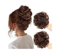 Parrucchiere Chignon sintetico spettinato, versatile, regolabile, con clip laterale, for donne. Uso quotidiano(2M33)