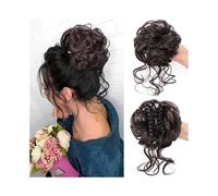 Parrucchiere Chignon spettinato, chignon sintetico con clip, riccio e ondulato, extension for capelli con viticci Uso quotidiano(4)