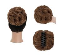 Parrucchiere Chignon spettinato con fermaglio for artigli, chignon ondulato e riccio, extension for capelli sintetici, spettinati e raccolti Uso quotidiano(Light Auburn)