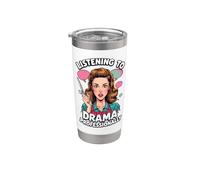 Parrucchiere divertente Ascoltare il dramma professionalmente quotidiano Bicchiere termico in acciaio inox doppia parete