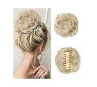 Parrucchiere Extension for capelli ricci, ondulati, con fermaglio a forma di chignon spettinato, sintetici, con clip, for donne, da indossare tutti i giorni Uso quotidiano(85H88)
