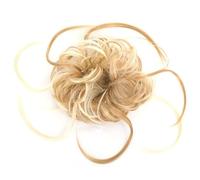 Parrucchiere Extension for coda di cavallo con chignon riccio e spettinato con elastico, scrunchies sintetici lunghi Uso quotidiano(105)