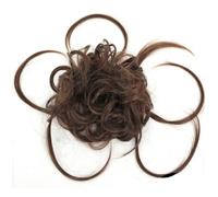 Parrucchiere Extension for coda di cavallo con chignon riccio e spettinato con elastico, scrunchies sintetici lunghi Uso quotidiano(6)