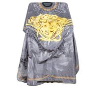 Parrucchiere Mantelle Taglio Mantellina Salone Barbiere Capo Abito Adulto Grembiule Stoffa Impermeabile Barber Cape Barba Capelli Styling Tintura Professionale Parrucchiere Accessori Strumento,Grigio