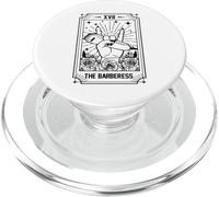Parrucchiere Orgogliosa signora Barber Salon The Barberess Tarocchi Card PopSockets PopGrip per MagSafe