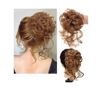 Parrucchiere per capelli ricci con code dritte, capelli sintetici, capelli a coda di cavallo per donne capelli ponytail for Women Girls(Dark Brown)
