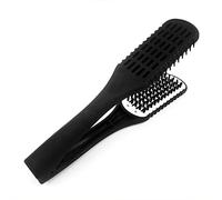 Parrucchiere Raddrizzatore Nylon Capelli Raddrizzamento Doppie Spazzole A Forma di V Pettine Morsetto Non Fa Male Strumenti Per Lo