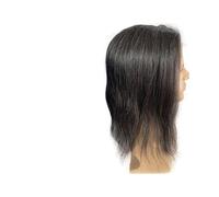 Parrucchino da uomo Parrucca da uomo con pizzo frontale svizzero n. 1B20, capelli umani, base in pelle sottile anello a V, 8"x10" Parrucchino per uomo