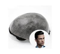 Parrucchino da uomo Parrucchino di ricambio for uomo, spessore 0,12 mm, parrucche for iniezione durevoli for uomo, sistema di capelli umani al 100%, protesi capillare Parrucche(Medium Light Brown,6x8)